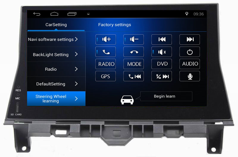 Ouchuangbo car gps navi dual zone android 8.1 for Honda Accord 8 2008-2012 with Bluetooth USB 1080 vidro wifi