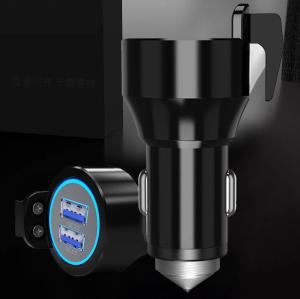 Wholesale Black Universal USB Car Charger With LED Display For GPS 12 Months Warranty from china suppliers