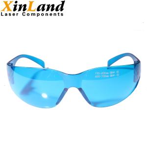Wholesale 190~400nm&amp;600-700nm Blue Lens Laser Protection Glasses UV and Red Laser Protection Goggles from china suppliers