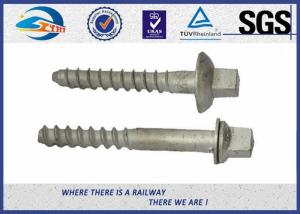 Wholesale Carbon Steel Q235 Railway Sleeper Screws , Railroad Screw 5.6 Grade from china suppliers
