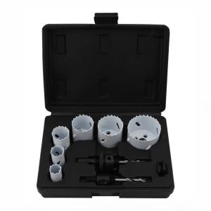 Wholesale 9PC Bi Metal Hole Saw Kit 22-64mm M42 HSS Co8% Teeth Material from china suppliers