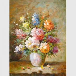 Wholesale Abstract Floral Still Life Oil Paintings Colorful Flowers Vase Canvas Painting from china suppliers