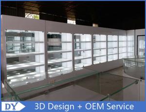 Wholesale High Wooden Shelf Jewellery Shop Display Cabinets For Showroom from china suppliers