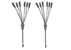 Wholesale Communication 2 Pin Six Port 18 AWG Cable Wiring Harness from china suppliers