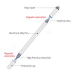 JB03 Universal Aluminum Phone Touch Pen For Android 2nd Generation 16cm