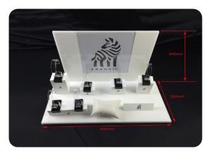 Wholesale White Counter Cabinet Watch Storage Box Acrylic Showcase Display Stand Holder from china suppliers