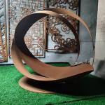 Thick 4mm Corten Steel Sculpture 47.2 Inch Garden Metal Sculpture