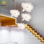 Silk Personality Creative Art Chandelier Lamp For LOFT Villa Apartment Duplex