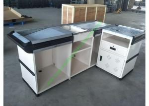 Wholesale Supermarket Counter Desk Cold Rolled Steel Shop Furniture Cashier Desk from china suppliers