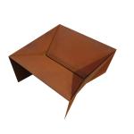 80cm Wood Burning Corten Steel / Weathering Steel Large Square Outdoor steel