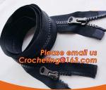 Garment accessories metal symmetric zipper,zipper for wallet,long chain metal
