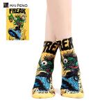 Custom Logo Sublimation Printed Socks Polyester 3D Printed Socks