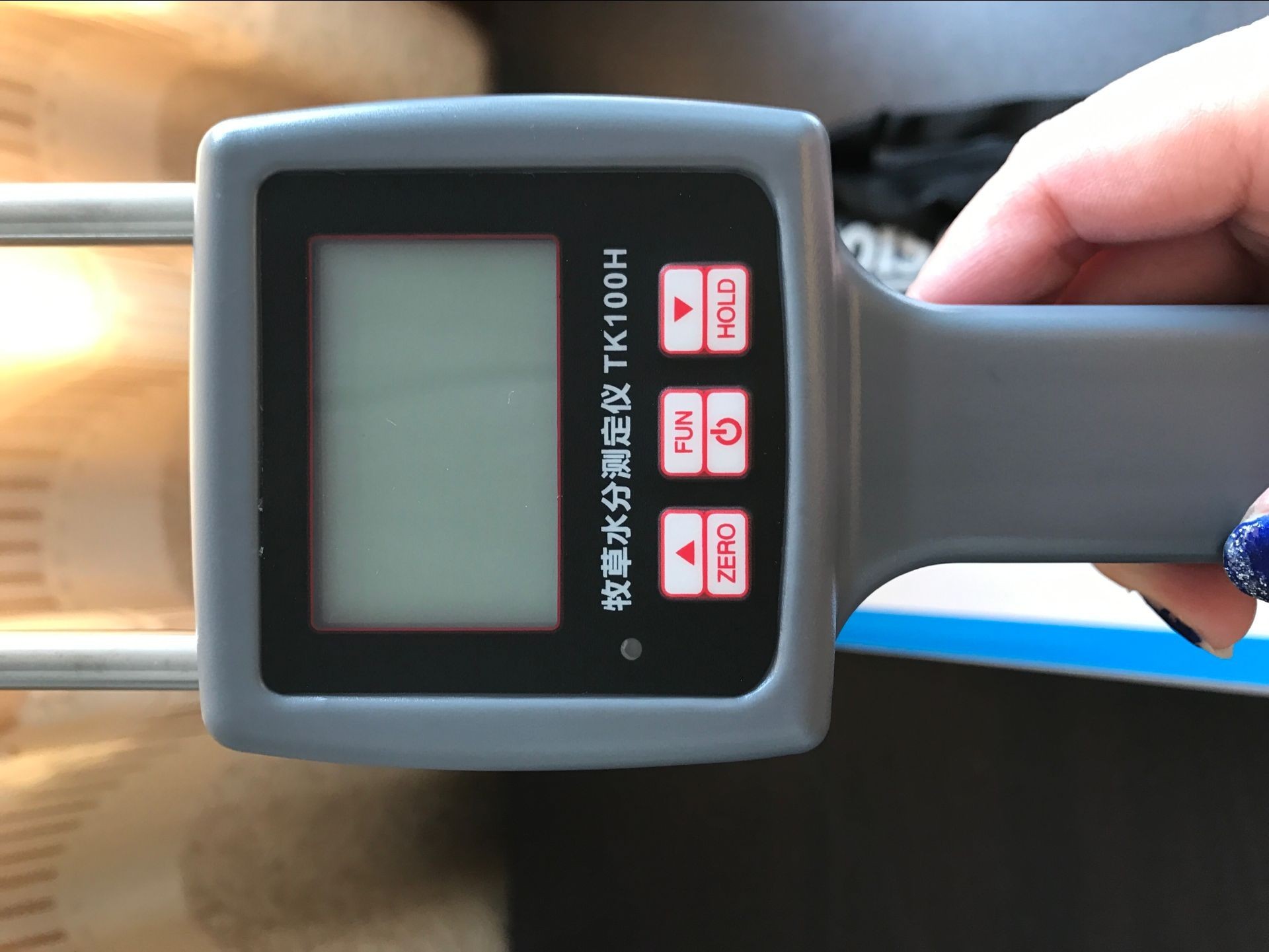 Handy Garden Soil Moisture Meter With Backlight For Cereal Straw / Forage Grass