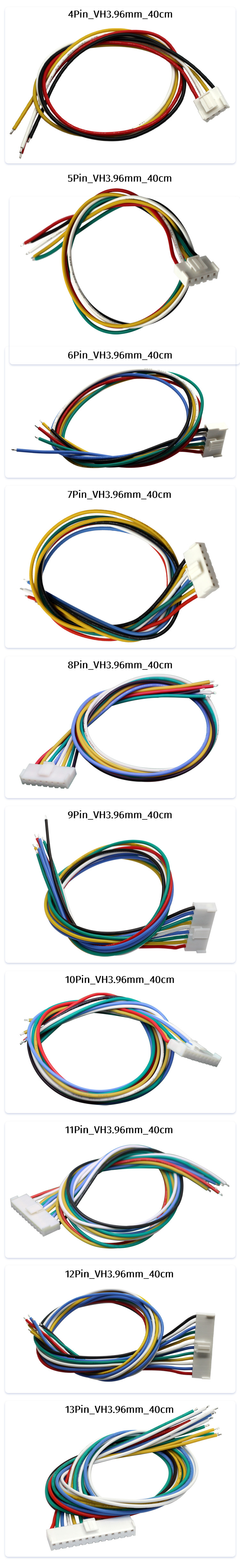 18AWG 40cm Battery Accessories 7/8/9/10/11/12/13 Pin Wiring Harness Connector