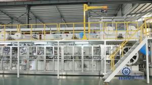 Wholesale 250KW Mitsubishi System 97% Qualified Baby Diaper Production Line from china suppliers