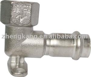 Wholesale 90 degree carbon steel female elbow with wall plate-press fitting from china suppliers
