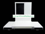 White Acrylic CounterJewelry Display Set for Showcase Foldable Plexiglass