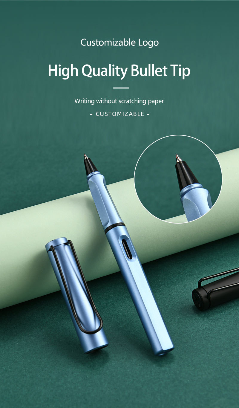 Colorful Plastic Signature Pen Matte School Gel Pens Promotion Gifts Custom Logo