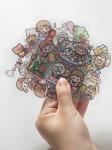Paper Craft Ornament Permanent Waterproof Labels For Girls