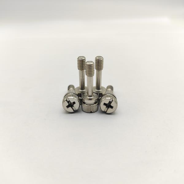 A2 Stainless Steel Knurled Captive Screws Phillips/Slotted Combo Drive