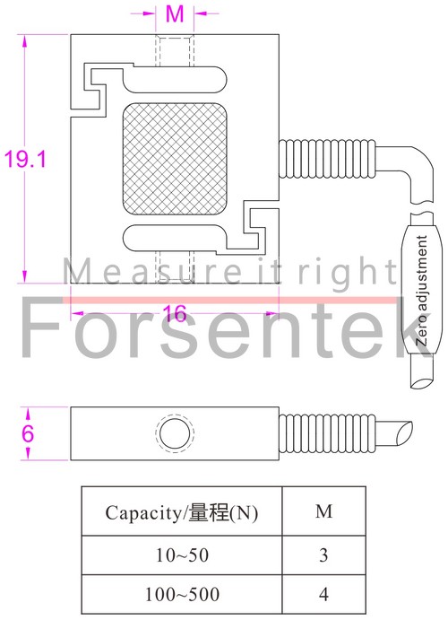 miniature load cell tension