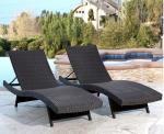 Aluminium PE Rattan beach chair All weather Outdoor Garden Patio leisure Lounge