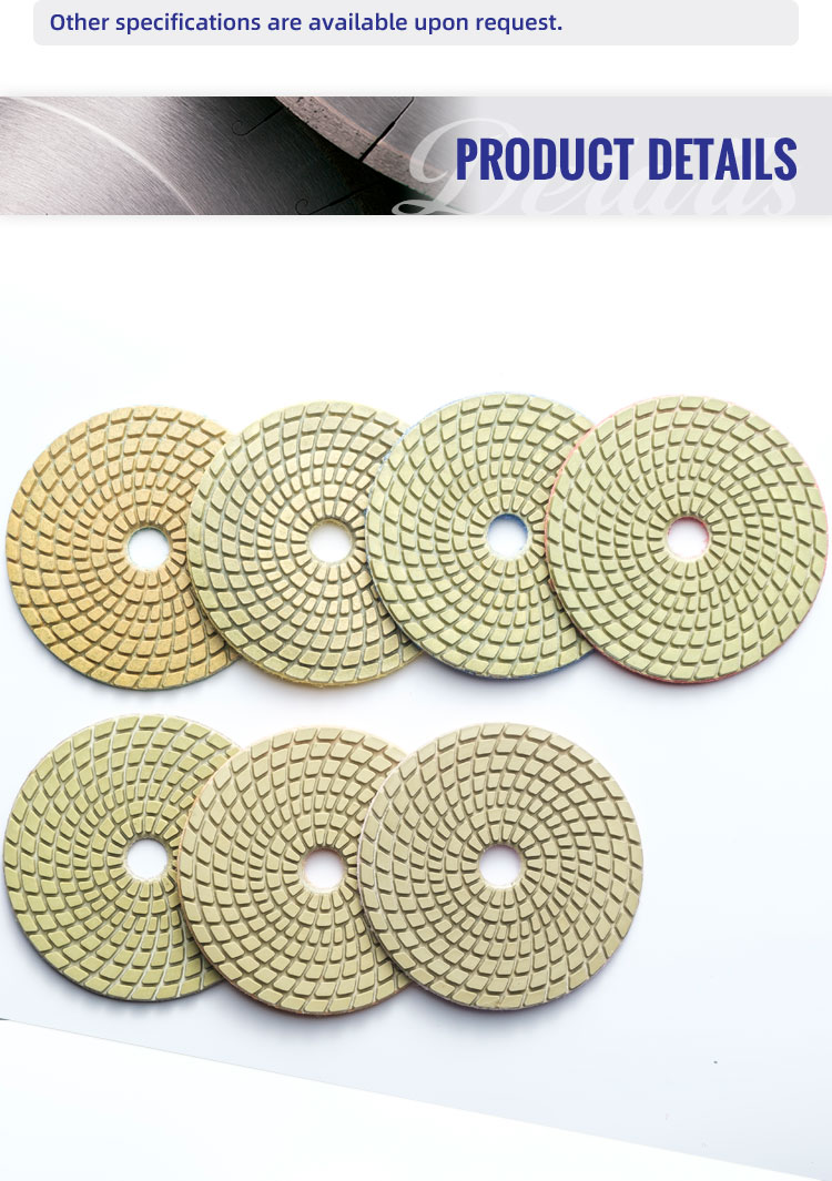 Different Grit 125cm Diamond Polishing Pad For Dry 50/100/200/400/500/800/1500/3000/buff