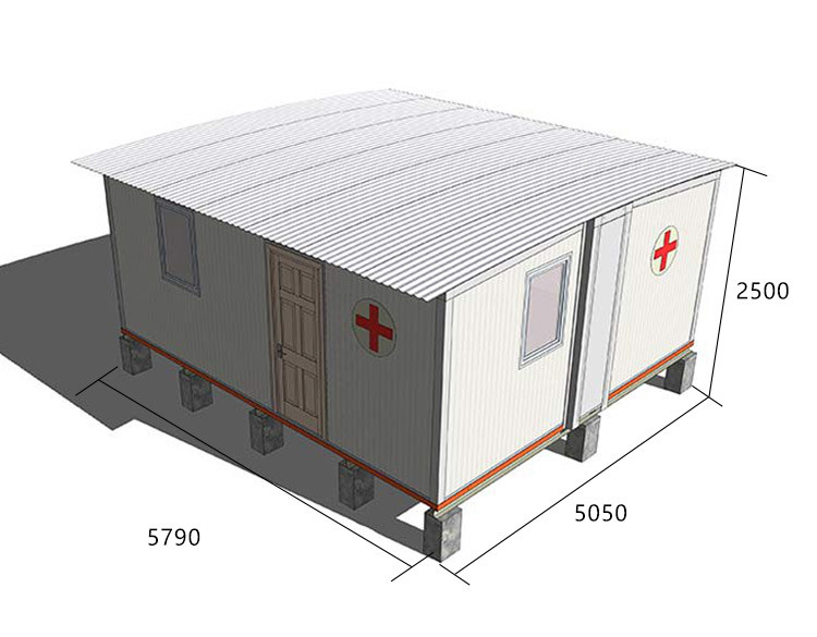 Prefab Modular House Mobile Field Hospital Shelter Emergency Housing For Disaster Area