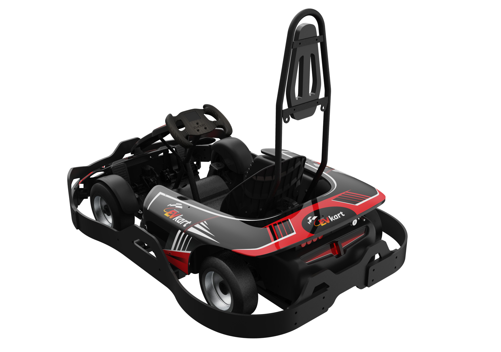 Commercial 40km/h Mini Racing Go Kart Fast 1000W Electric For Teens Kids