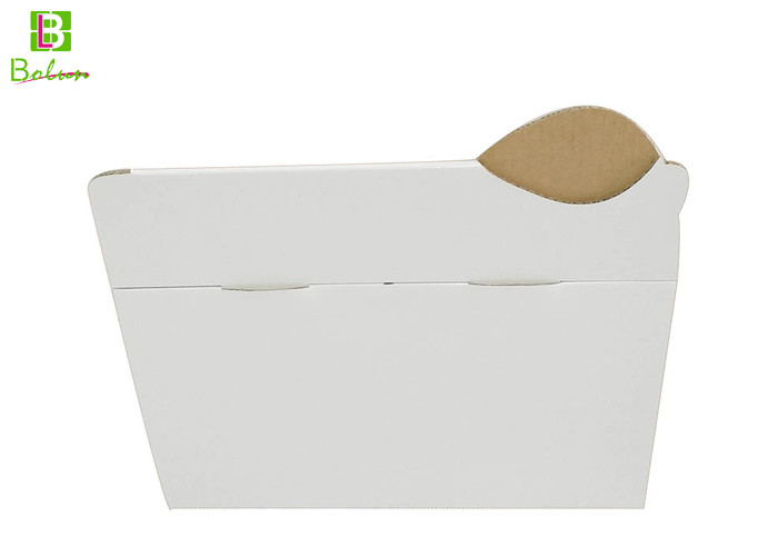 Cardboard Countertop Point Of Purchase Displays 2 Segments With Logo Header