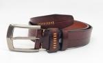 Zinc Alloy Buckle Brown 38mm Mens Casual Leather Belt