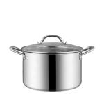 Good Quality Cookware 401 Stainless Steel Pots 28 CM Stock Pots Big Steam Pots