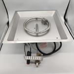 480mm*480mm Pre Rusted Stainless Steel Gas Fire Pit Burner For Outdoor