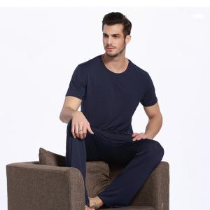Wholesale Elastic Nylon Mens Sleepwear Warm Pajama Pants Mens Tracksuit Bamboo Viscose from china suppliers