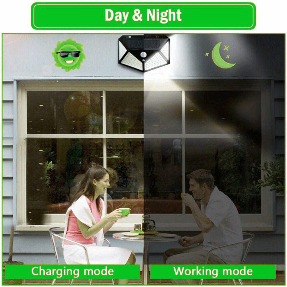 Sensor Outdoor Solar Security Wall Light