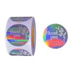 Thank You Printing Seal Packaging Label Sticker Die Cut Stickers for Bottle