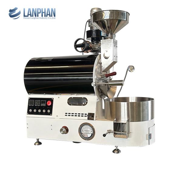 Small Baking Equipment 2kg Coffee Bean Roaster Electric / Gas Coffee Bean
