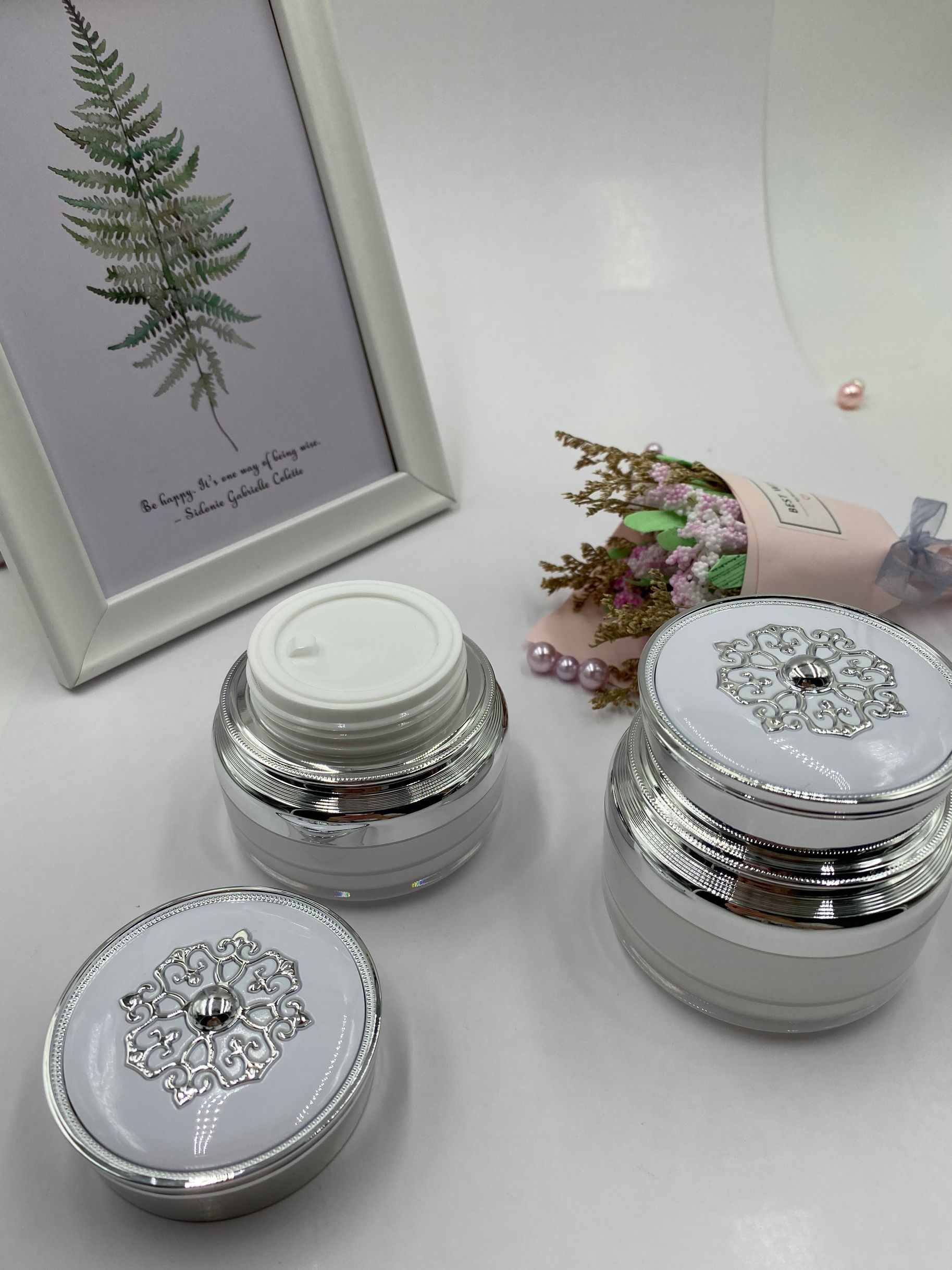 Plastic jar with lid 50ml 50 gram jar bucket jar for sale