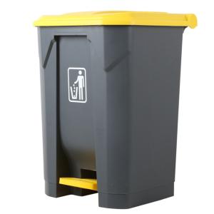 Wholesale Industrial 68L Rectangular Plastic Waste Dustbin With Foot Pedal from china suppliers