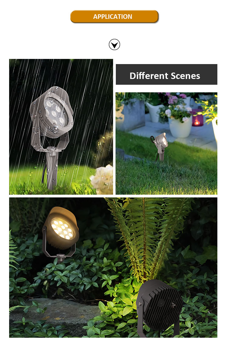 Aluminum Alloy LED Garden Spot Light IP65 Waterproof Outdoor Lawn Spotlight