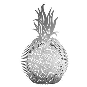 Wholesale Brushed Stainless Steel Barware Hawthorne Cocktail Strainer with Pineapple Design from china suppliers