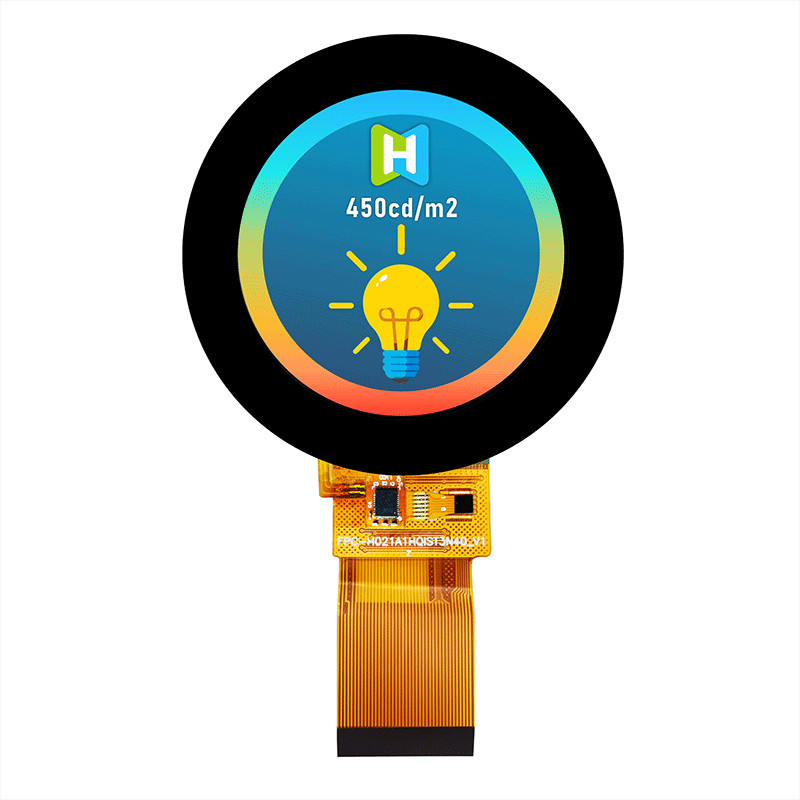2.1 Inch 480x480 Bar Type Round TFT LCD Sunlight Readable Pcap Monitor