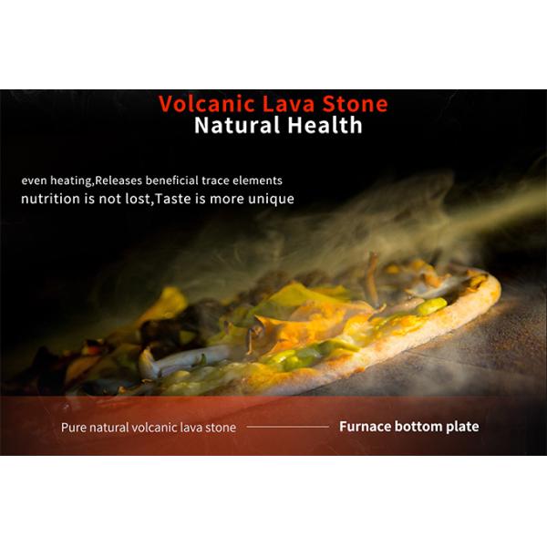 Custom Volcanic Stone Pizza Oven 500-600℃ with 15kw Power