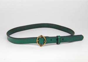 Wholesale 95cm Womens Casual Leather Belt For Jeans Green Color from china suppliers