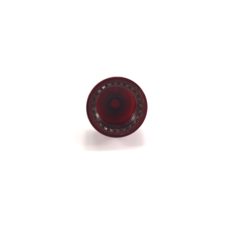 Plastic Cosmetic Perfume Container in Red Color with 12mm Screw Lid