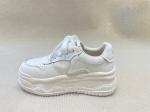 Autumn White Canvas Trainers Heightening Womens White Leather Casual Sneakers