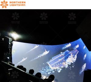 Wholesale Glasses Free 3d 5d 7d Movie Theatre Curved Screen Dome Projection from china suppliers