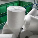 TFO 20S - 80S White Polyester Yarn / Spun Sewing Thread For Auto Machine