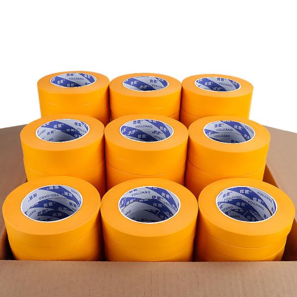 Masking Tape Rubber Adhesive Yellow Car & Wall Painting Die Cutting Washi Paper