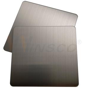 Wholesale 316 Hairline Stainless Steel Sheet Super Decorative SS 201 304 With Grey Color from china suppliers